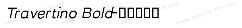 Travertino Bold字体转换